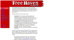 Desktop Screenshot of freehaven.net